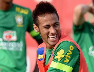 Neymar treino Seleção (Foto: AFP)