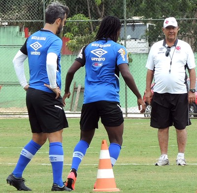 Joel e Biteco, Treino do Vasco (Foto: Fred Gomes)