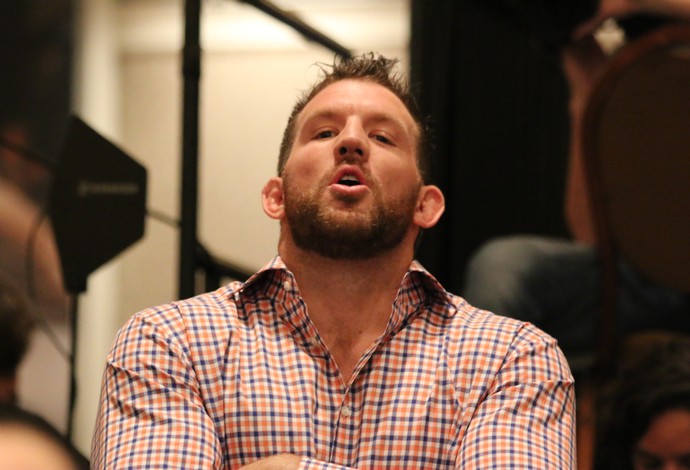Ryan Bader coletiva de imprensa UFC 187 (Foto: Evelyn Rodrigues)