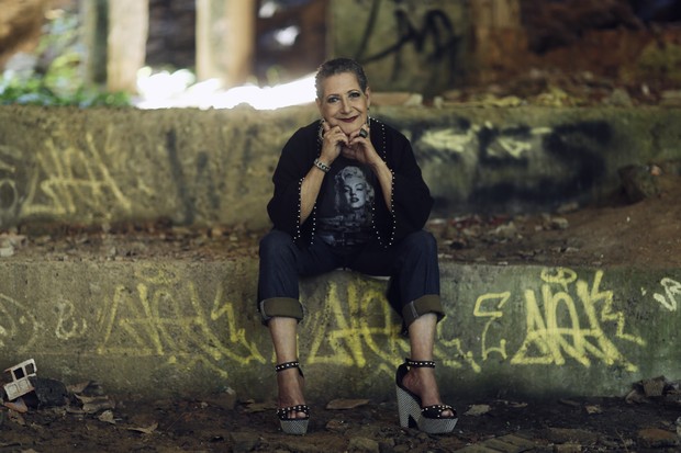 Geralda Diniz posa para o EGO em ensaio com inspiração rock n&#39;roll (Foto: Marcos Serra Lima/EGO)