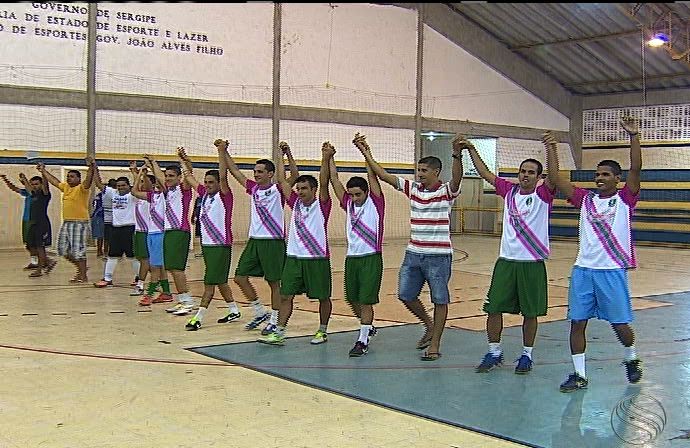 Equipe de Futsal do Itaporanga (Foto: Reprodução/TV Sergipe)
