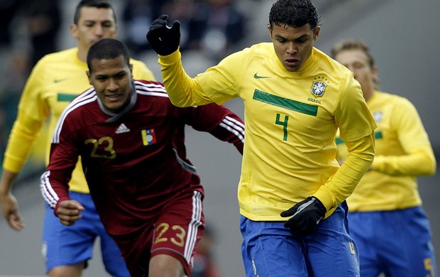 thiago silva brasil venezuela copa américa (Foto: Mowa Press)