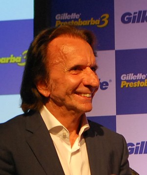 Emerson Fittipaldi em evento de patrocinador em São Paulo (Foto: Marcos Guerra)