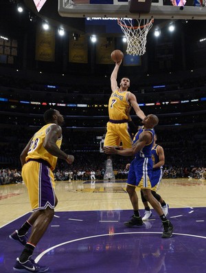 Larry Nancy J.J. Warriors x Lakers NBA (Foto: Reprodução)