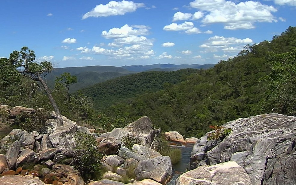 Parque Nacional da Chapada dos Veadeiros Goiás (Foto: Reprodução/TV Anhanguera)