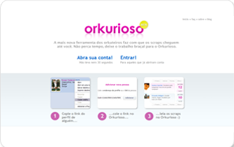 O Curioso, site permitia acessar scraps sem 'dar bandeira' no Orkut (Foto: Reprodução/Curioso) O Curioso, site permitia acessar scraps sem 'dar bandeira' no Orkut (Foto: Reprodução/Curioso)