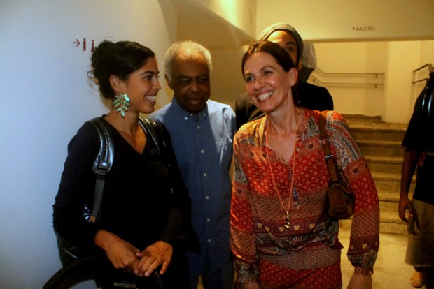 Bela, Gilberto Gil e Flora Gil (Foto: Daniel Delmiro/Agnews)