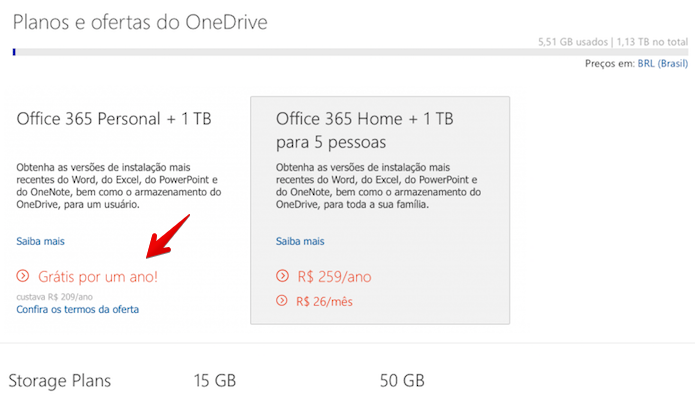 Clique sobre a oferta de assinatura gratuita por um ano (Foto: Reprodução/Helito Bijora)