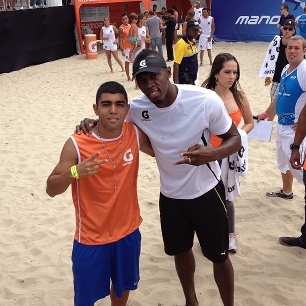 Usain Bolt e Gabigol  (Foto: Reprodução  / Instagram)