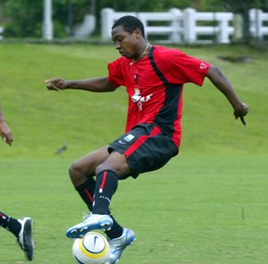 Augusto Recife e Renato Abreu, treino Flamengo 2005 (Foto: O Globo)