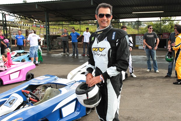 Marcos Pasquim no kart dos artistas (Foto: Manuela Scarpa /Foto Rio News) Marcos Pasquim no kart dos artistas (Foto: Manuela Scarpa /Foto Rio News)