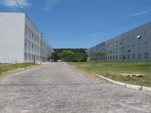 Campus da UFSM está vazio após incêndio que matou 231 pessoas em Santa Maria (Foto: Paulo Toledo Piza/ G1)