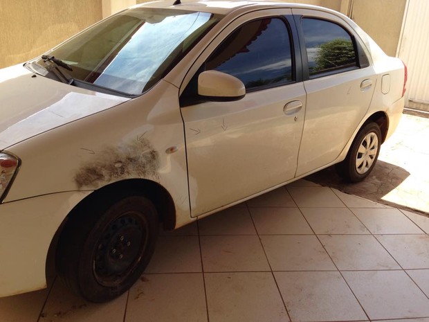 Carro da estudante foi roubado e usado em uma tentativa de explosão de banco em Silvanópolis (Foto: Divulgação/Arquivo pessoal)