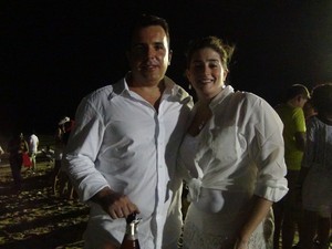 Turistas de São Paulo comemoram Ano Novo pela quarta vez em Maceió (Foto: Micaelle Morais/G1)