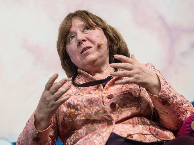 A Prêmio Nobel Svetlana Alexievich, que participou de mesa na Flip neste sábado (Foto: Walter Craveiro/Flip)