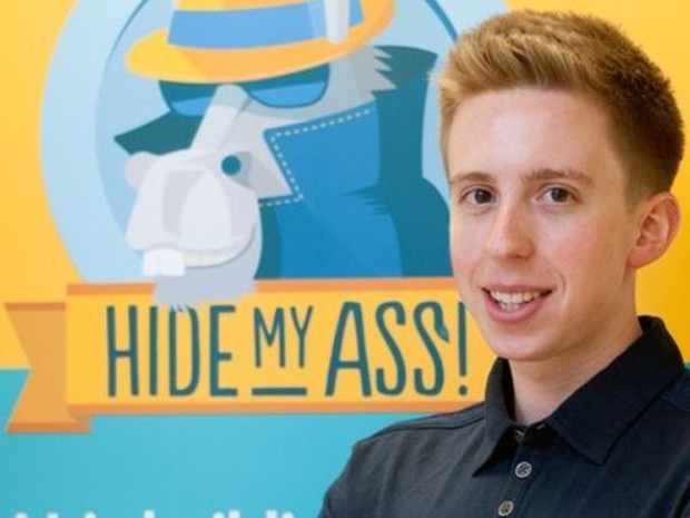  Britânico Jack Cator, de 26 anos, criou a Hide My Ass (HMA) há uma década, quando ainda frequentava a escola  (Foto: HMA)