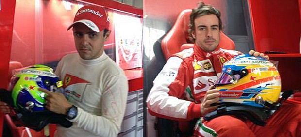 Fernando Alonso Felipe Massa Maria de Villota (Foto: Reprodução/Twitter)