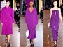 Stella McCartney começou seu uso de tons vibrantes com o pink, mas logo depois passou para um roxo lindo