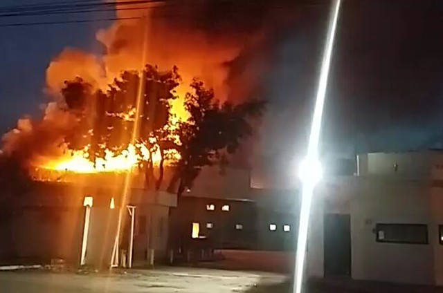 Incêndio nos Estúdios Globo (Foto: .)