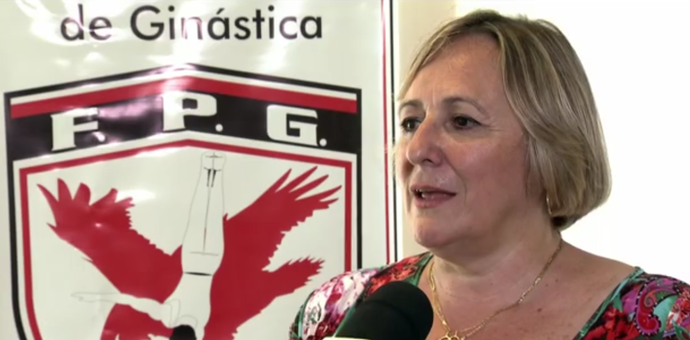 Roseane Zanetti, presidente da Federação Paulista de Ginástica (Foto: Reprodução SporTV)