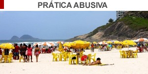 Praias de SP cobram até R$ 70 por consumação e uso de guarda-sol (Orion Pires / G1)