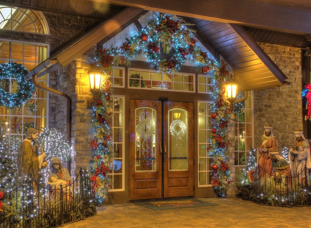 Hotel que comemora o Natal durante o ano todo - The Inn at Christmas Place (Foto: The Inn at Christmas Place/ Reprodução)