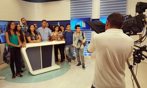 Rede Globo Redeclube Estudantes Visitam A Tv Clube E Conhecem A