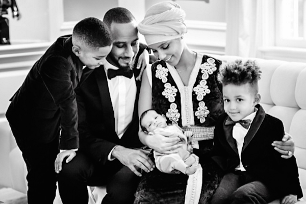 A família da cantora Alicia Keys (Foto: Instagram)