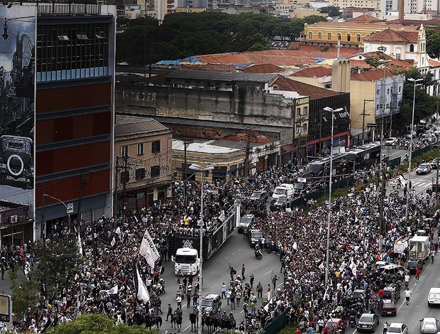 corinthians festa campeão mundial (Foto: Ricardo Trida / Ag. Estado)