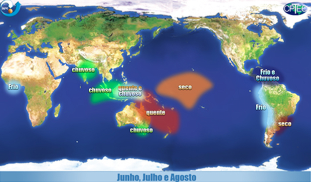 Efeitos do La Niña (Foto: Climatologia UFF)