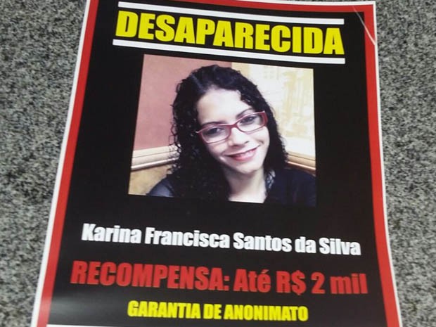 Karina Francisca desaparecida  (Foto: Danielle Fonseca/ TV Globo)