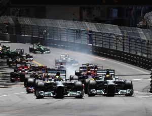 Largada do GP de Mônaco de Fórmula 1 (Foto: Getty Images)