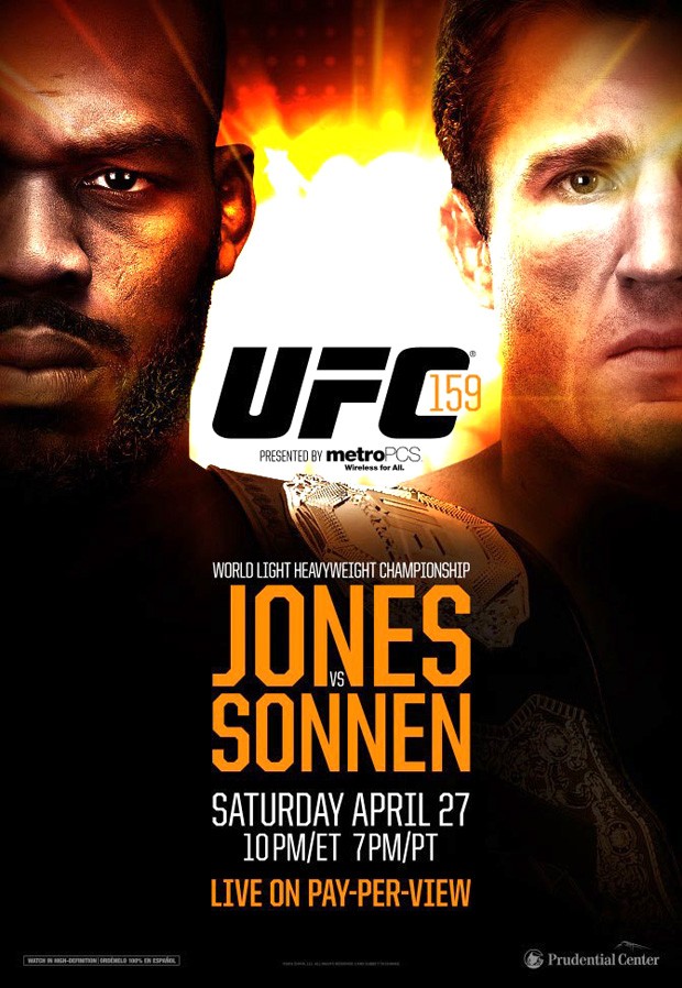 poster do UFC 159 com Jon Jones x Chael Sonnen (Foto: Divulgação)