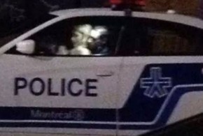Policial de Montreal foi flagrado fazendo sexo com mulher na viatura (Foto: Reprodução/Twitter)