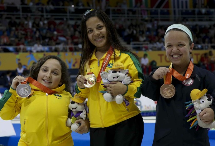 Joaninha e Esthefany de Oliveira garantiram dobradinha para o Brasil no Parapan de Toronto (Foto: Washington Alves/MPIX/CPB)