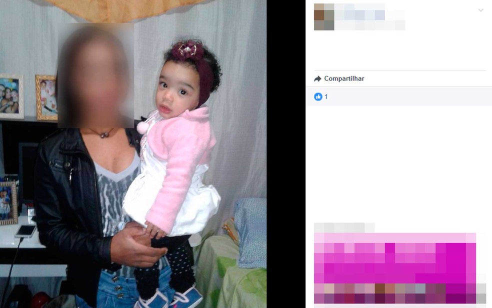 Criança de um ano foi achada morta dentro de caixa d'água no sítio dos avós, no sul da Bahia (Foto: Reprodução/Facebook)