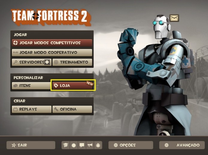 Entre na Loja de Team Fortress 2 (Foto: Reprodução/Paulo Henrique)
