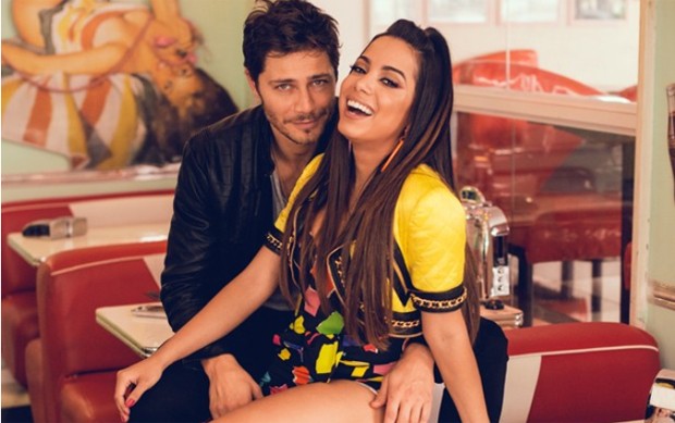 Anitta e André Bankoff na gravação do novo clipe da cantora (Foto: Divulgação / Eduardo Bravin)