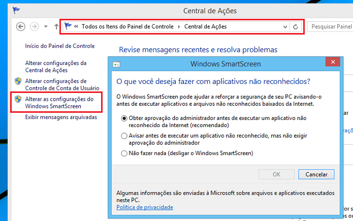 SmartScreen verifica arquivos executáveis antes de serem lançados (Foto: Reprodução/Edivaldo Brito)