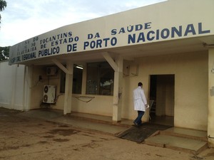 Aposentada foi atendida no Hospital Regional de Porto Nacional (Foto: Bernardo Gravito/G1)