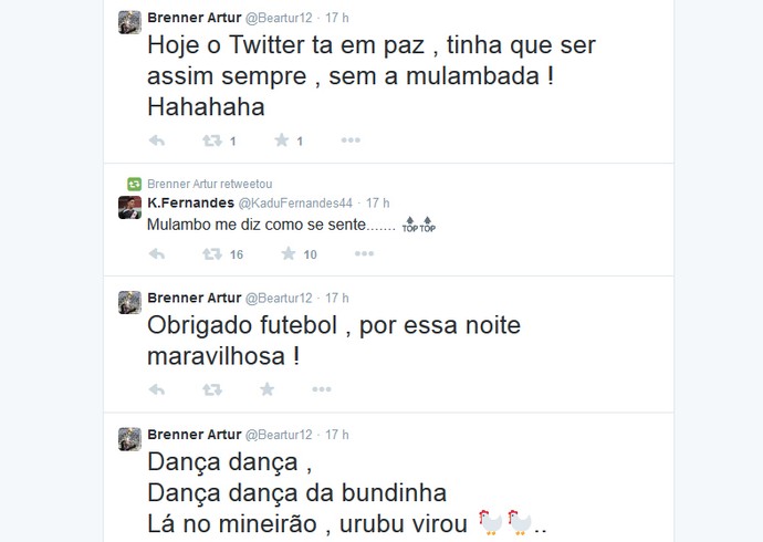 Goleiro da base do Vasco tira sarro do Fla, após eliminação na Copa do Brasil (Foto: Reprodução/Twitter)