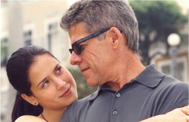 Com Mel Lisboa, em 'Presença de Anita', série exibida pela Globo em 2001 (FOTO: Divulgação)