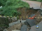 Nova Iguaçu ainda tem riscos de deslizamento (Reprodução/TV Globo)