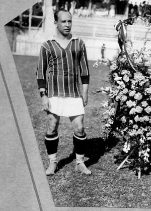 Oswaldo Gomes, autor do primeiro gol da Seleção (Foto: Acervo Flu-Memória)
