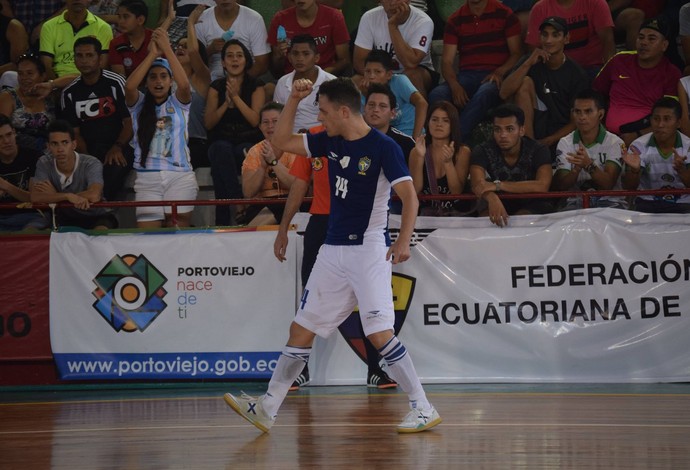 Rodrigo Brasil Colômbia Copa América de Futsal (Foto: Luis Domingues/CBFS)