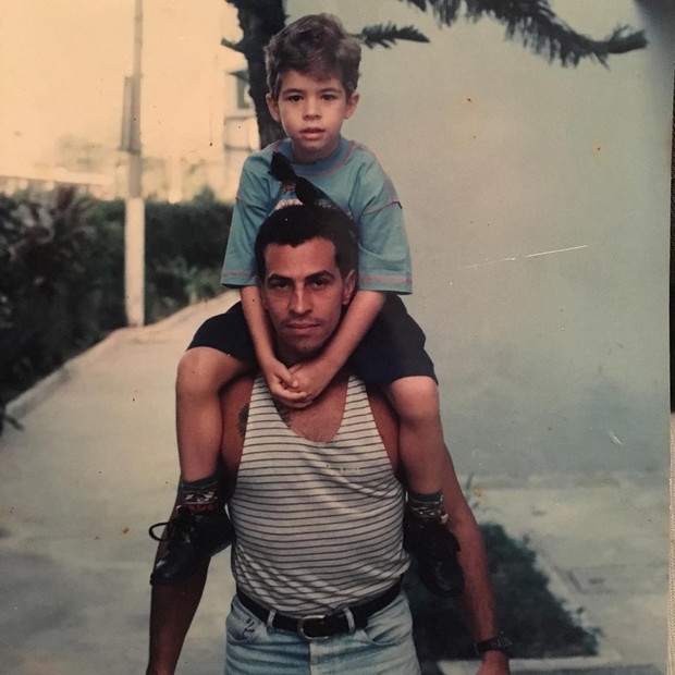 Bruno Miranda, o Borat, com o pai (Foto: Reprodução / Instagram)