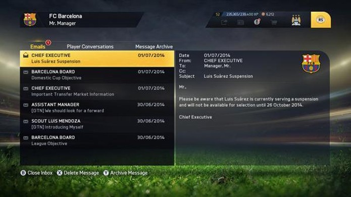 Luis Suárez está suspenso até 26 de outubro no modo Ultimate Team de Fifa 15 (Foto: Eurogamer)
