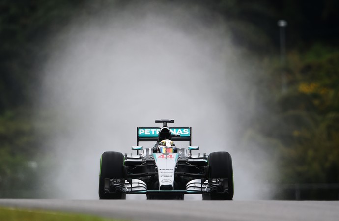 Hamilton, treino GP da Malásia (Foto: Getty Images)