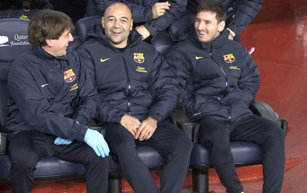 Messi, Barcelona e Cordoba (Foto: Agência EFE)