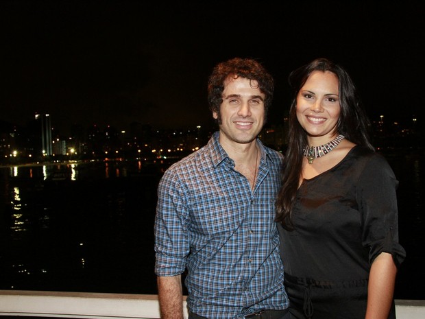Eriberto Leão e a mulher em evento no Rio (Foto: Isac Luz/ EGO)